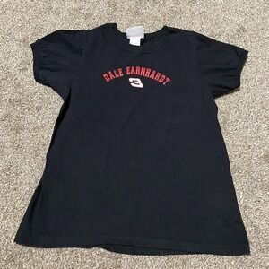 Winners Circle Dale Earnhardt 3 Ladies Racing Graphic T-Shirt Black Large L